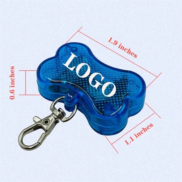 Pets LED Bone Shape Collar Tag Dog Waterproof Glow Pendant - Pets LED Bone Shape Collar Tag Dog Waterproof Glow Pendant - Image 1 of 2