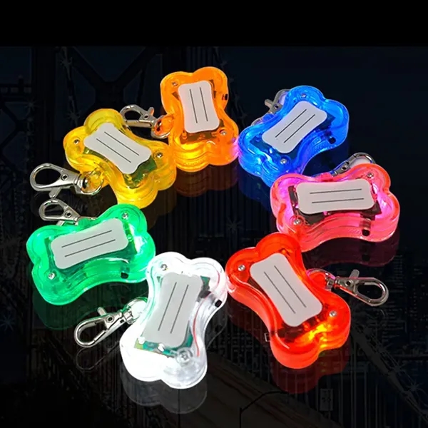 Pets LED Bone Shape Collar Tag Dog Waterproof Glow Pendant - Pets LED Bone Shape Collar Tag Dog Waterproof Glow Pendant - Image 2 of 2
