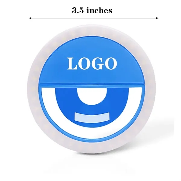ABS USB Rechargeable Clip-on Cellphone LED Selfie Ring Light - ABS USB Rechargeable Clip-on Cellphone LED Selfie Ring Light - Image 1 of 2