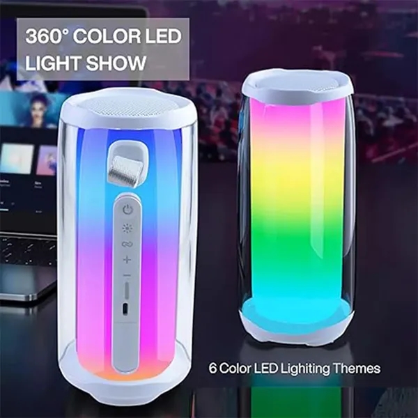 Portable Bluetooth Speaker LED Light Mode Wireless - Portable Bluetooth Speaker LED Light Mode Wireless - Image 3 of 4