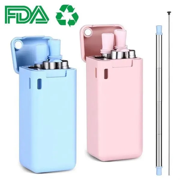 Reusable Metal Folding Straw - Reusable Metal Folding Straw - Image 4 of 4