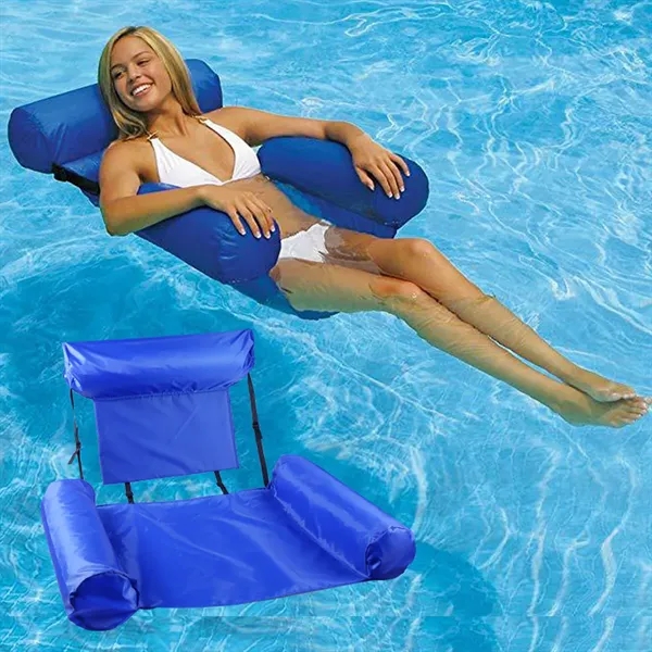 Portable Light Float Inflatable Hammock for Pool Water Chair - Portable Light Float Inflatable Hammock for Pool Water Chair - Image 2 of 5