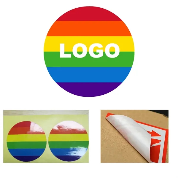 2 1/2 Inch Rainbow Sticker - 2 1/2 Inch Rainbow Sticker - Image 1 of 1