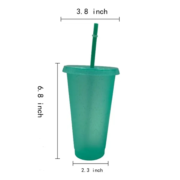 24 Oz Cup With Lids And Straws - 24 Oz Cup With Lids And Straws - Image 1 of 5