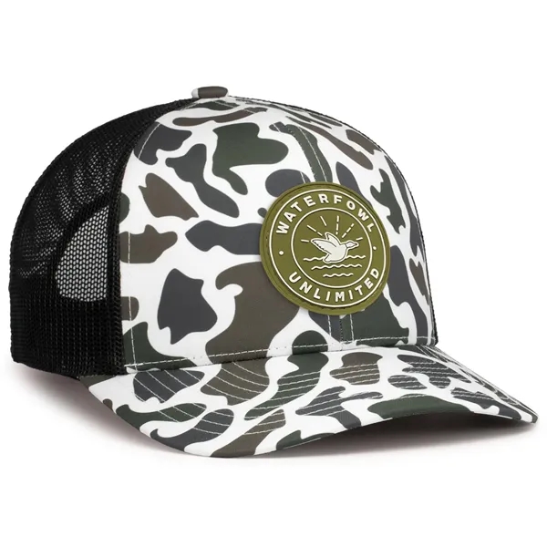 Duck Camo Trucker Snapback Cap - Duck Camo Trucker Snapback Cap - Image 10 of 10