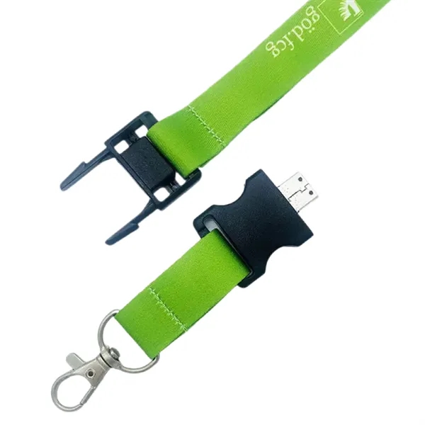 Full Color Custom Lanyard With Usb Flash Drive - Full Color Custom Lanyard With Usb Flash Drive - Image 1 of 1