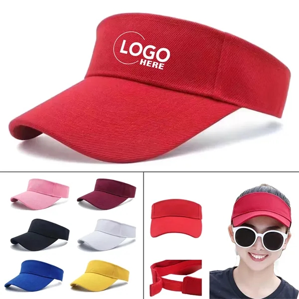 Adjustable Empty Top Sunshade Sports Hat - Adjustable Empty Top Sunshade Sports Hat - Image 0 of 7