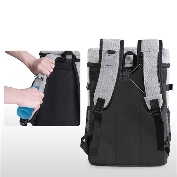 28L Reusable Lasting Freezer Backpacks Lunch Box Cooler Bag - 28L Reusable Lasting Freezer Backpacks Lunch Box Cooler Bag - Image 3 of 5