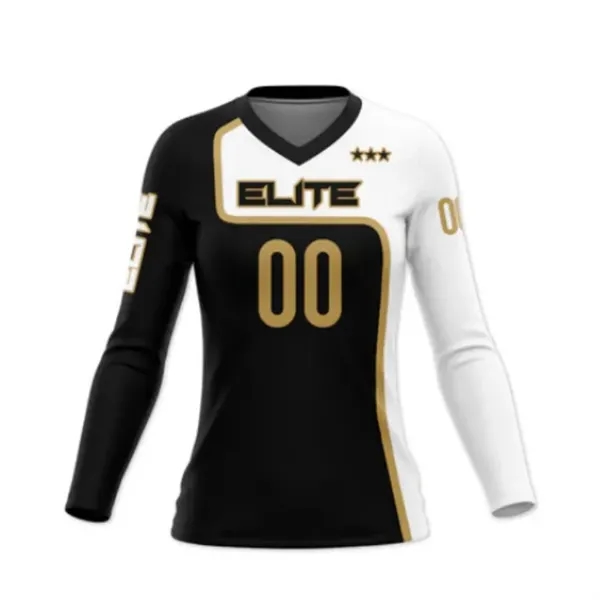 Sublimated Traditional Long Sleeve Volleyball Jersey - Sublimated Traditional Long Sleeve Volleyball Jersey - Image 2 of 2