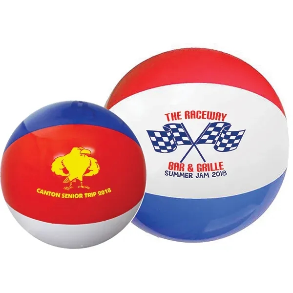 Red-White-Blue Beach Ball - Red-White-Blue Beach Ball - Image 3 of 4