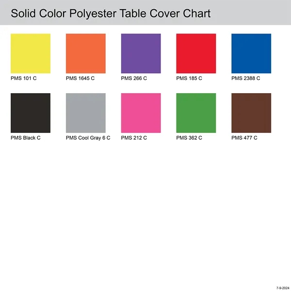 8' Blank Solid Color Polyester Table Throw - 8' Blank Solid Color Polyester Table Throw - Image 1 of 1