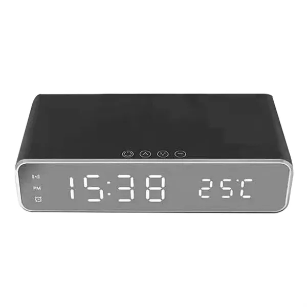 10W Wireless Charger with LED Alarm Clock - 10W Wireless Charger with LED Alarm Clock - Image 2 of 4