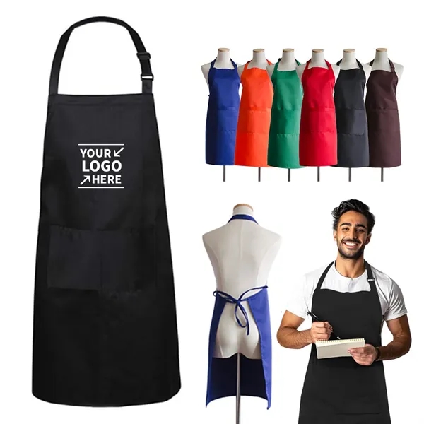 Waterproof Kitchen Restaurant Apron W/ Double Pockets - Waterproof Kitchen Restaurant Apron W/ Double Pockets - Image 0 of 1