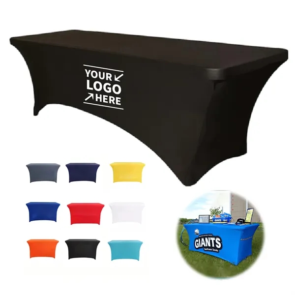 4ft Stretch Fabric Customizable Table Cover - 4ft Stretch Fabric Customizable Table Cover - Image 0 of 1
