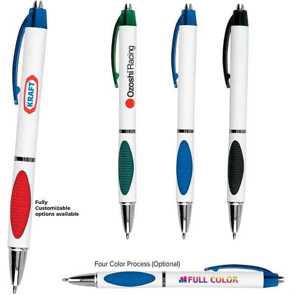 White Pen w/ Trans Gripper - White Pen w/ Trans Gripper - Image 0 of 4