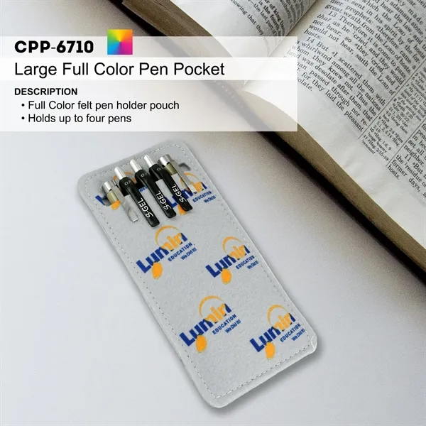 LARGE FULL COLOR PEN POCKET - LARGE FULL COLOR PEN POCKET - Image 5 of 5