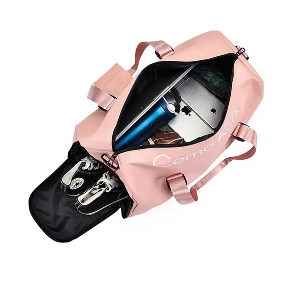 Leather Waterproof Gym Duffel Bag - Leather Waterproof Gym Duffel Bag - Image 1 of 7