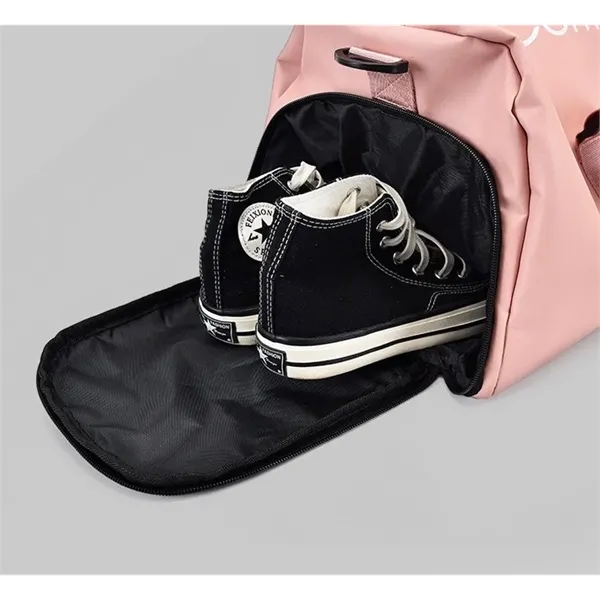 Leather Waterproof Gym Duffel Bag - Leather Waterproof Gym Duffel Bag - Image 2 of 7