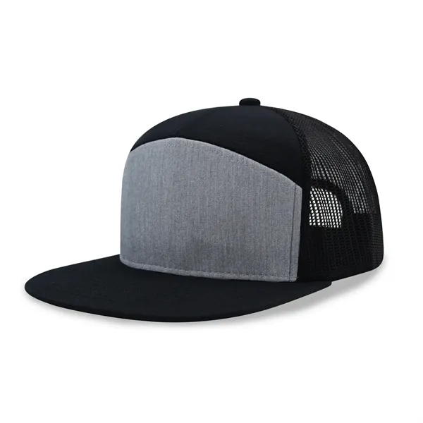 7 panel Hybrid trucker cap - 7 panel Hybrid trucker cap - Image 2 of 20