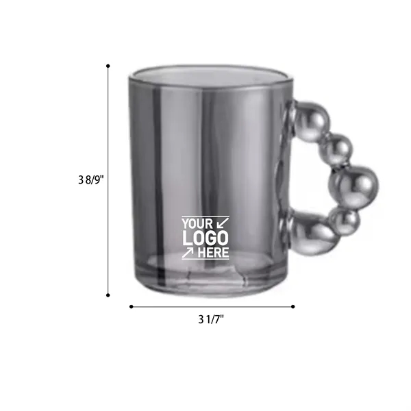 12oz Bubble Shaped Handle Glass Mug - 12oz Bubble Shaped Handle Glass Mug - Image 1 of 2