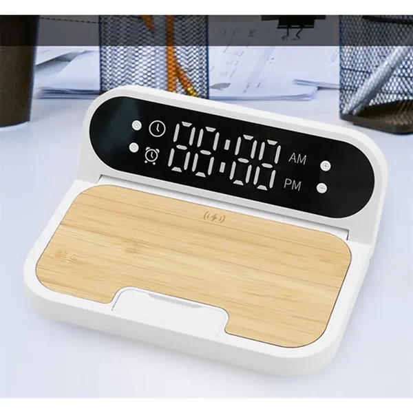 LED Alarm Clock Wireless Charger - LED Alarm Clock Wireless Charger - Image 0 of 4