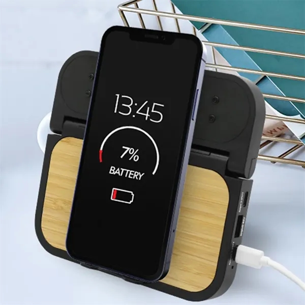 LED Alarm Clock Wireless Charger - LED Alarm Clock Wireless Charger - Image 3 of 4