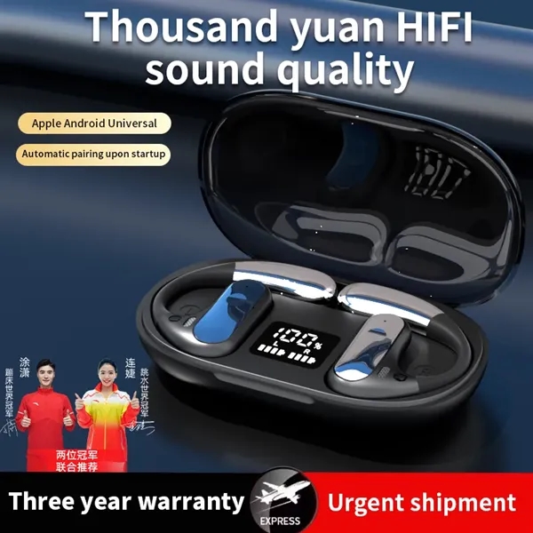 Over-Ear Wireless Bluetooth Headphones With LED Display - Over-Ear Wireless Bluetooth Headphones With LED Display - Image 1 of 5