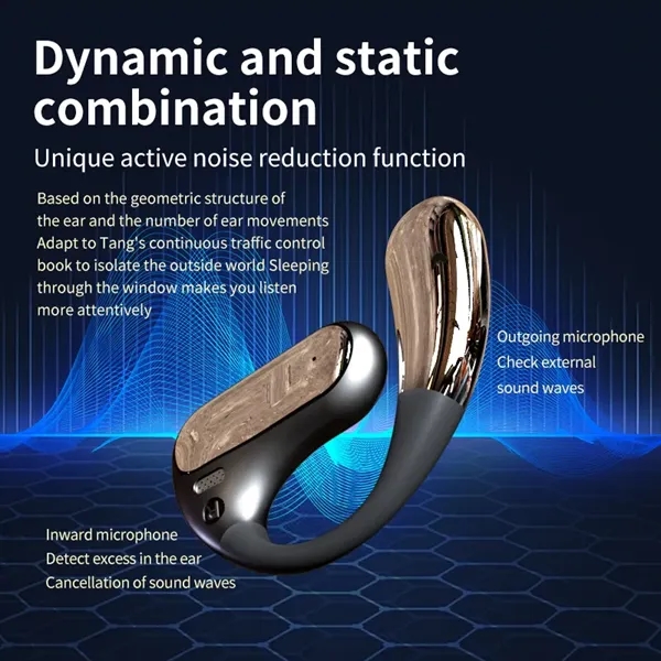 Over-Ear Wireless Bluetooth Headphones With LED Display - Over-Ear Wireless Bluetooth Headphones With LED Display - Image 3 of 5