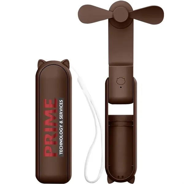1500mAh Handheld Fan and Power Bank - 1500mAh Handheld Fan and Power Bank - Image 2 of 9
