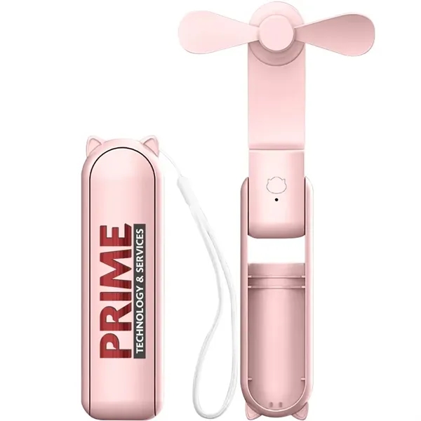 1500mAh Handheld Fan and Power Bank - 1500mAh Handheld Fan and Power Bank - Image 5 of 9