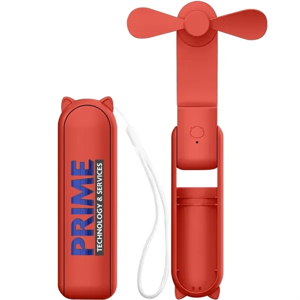 1500mAh Handheld Fan and Power Bank - 1500mAh Handheld Fan and Power Bank - Image 6 of 9