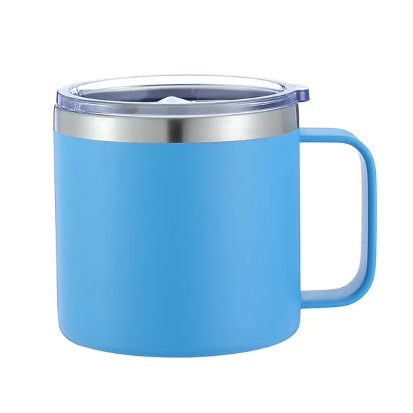14Oz Stainless Steel Vacuum Camping Mug With Handle - 14Oz Stainless Steel Vacuum Camping Mug With Handle - Image 1 of 14
