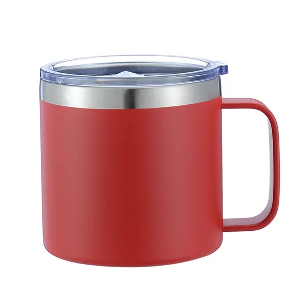 14Oz Stainless Steel Vacuum Camping Mug With Handle - 14Oz Stainless Steel Vacuum Camping Mug With Handle - Image 2 of 14