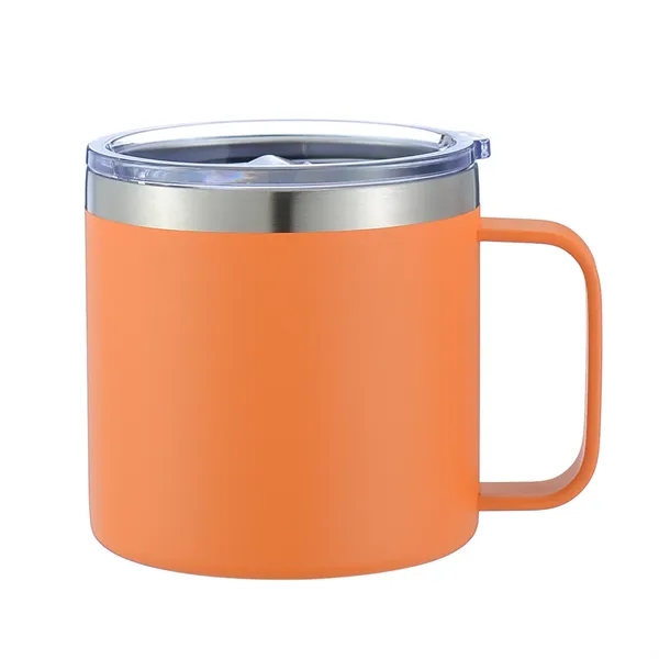 14Oz Stainless Steel Vacuum Camping Mug With Handle - 14Oz Stainless Steel Vacuum Camping Mug With Handle - Image 4 of 14