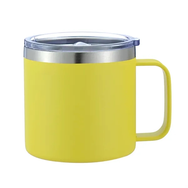 14Oz Stainless Steel Vacuum Camping Mug With Handle - 14Oz Stainless Steel Vacuum Camping Mug With Handle - Image 8 of 14