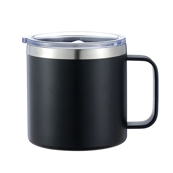 14Oz Stainless Steel Vacuum Camping Mug With Handle - 14Oz Stainless Steel Vacuum Camping Mug With Handle - Image 9 of 14
