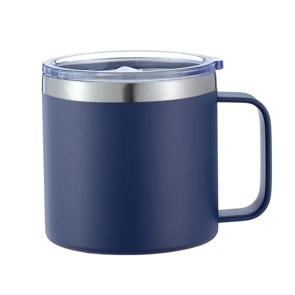 14Oz Stainless Steel Vacuum Camping Mug With Handle - 14Oz Stainless Steel Vacuum Camping Mug With Handle - Image 10 of 14