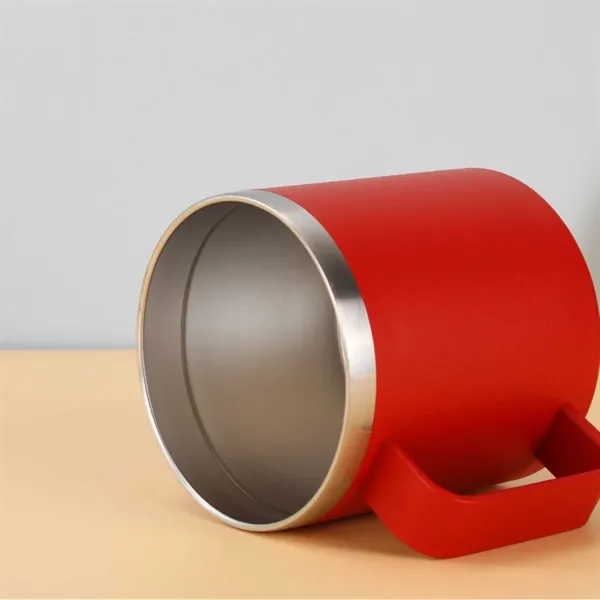 14Oz Stainless Steel Vacuum Camping Mug With Handle - 14Oz Stainless Steel Vacuum Camping Mug With Handle - Image 12 of 14