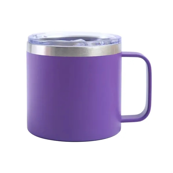 14Oz Stainless Steel Vacuum Camping Mug With Handle - 14Oz Stainless Steel Vacuum Camping Mug With Handle - Image 14 of 14