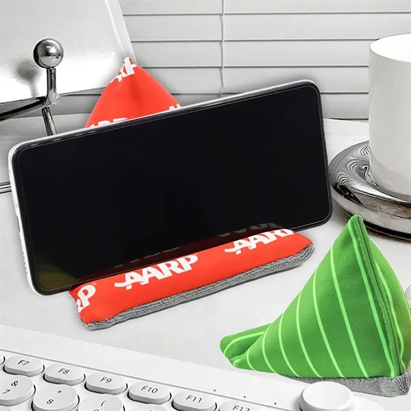 Microfiber Pyramid Mobile Device Stand - Microfiber Pyramid Mobile Device Stand - Image 5 of 7