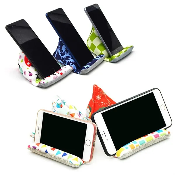 Microfiber Pyramid Mobile Device Stand - Microfiber Pyramid Mobile Device Stand - Image 6 of 7