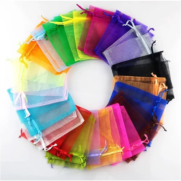 5"X7" Organza Drawstring Pouch - 5"X7" Organza Drawstring Pouch - Image 20 of 24