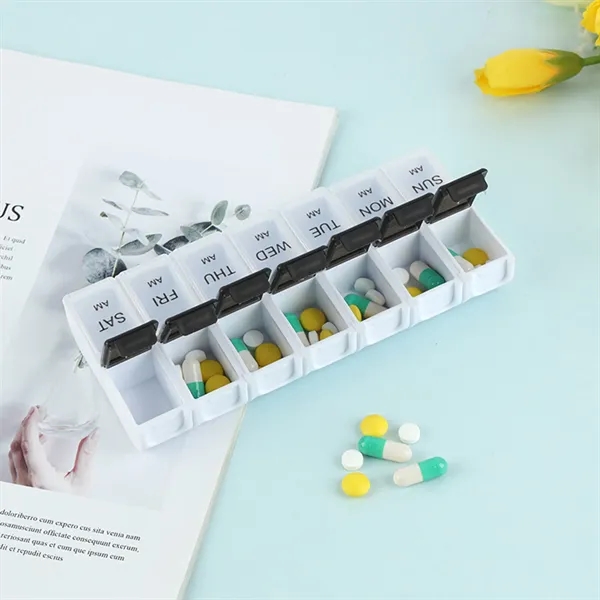 7 Day Pill Box Medicine Tablet Dispenser Organizer - 7 Day Pill Box Medicine Tablet Dispenser Organizer - Image 1 of 9