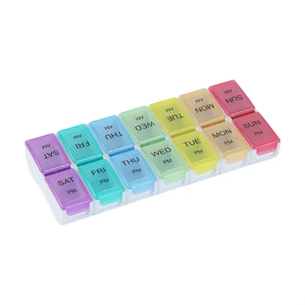 7 Day Pill Box Medicine Tablet Dispenser Organizer - 7 Day Pill Box Medicine Tablet Dispenser Organizer - Image 3 of 9