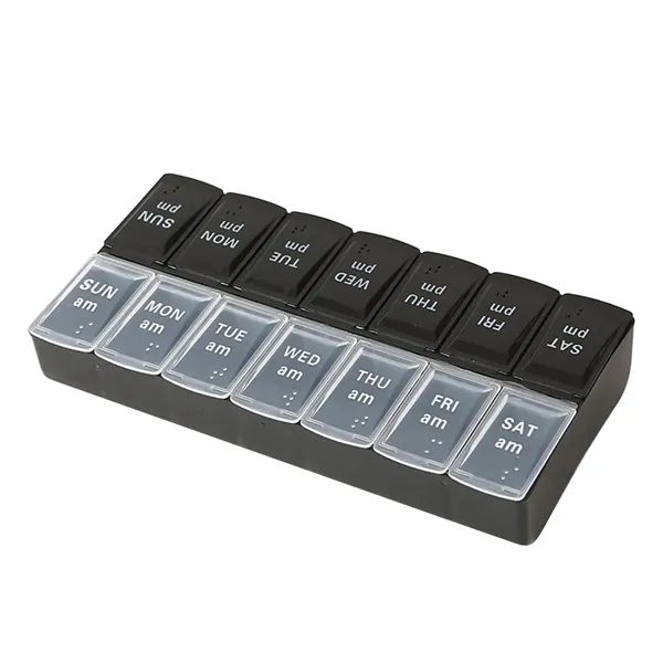 7 Day Pill Box Medicine Tablet Dispenser Organizer - 7 Day Pill Box Medicine Tablet Dispenser Organizer - Image 6 of 9