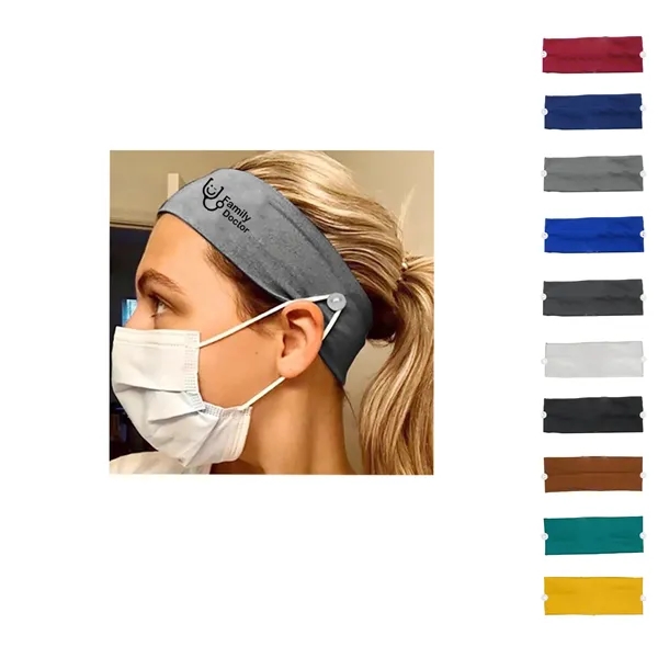 Headbands with Button for Mask - Headbands with Button for Mask - Image 0 of 0