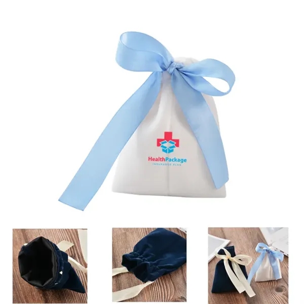Velvet Drawstring Gift Bag Pouch - Velvet Drawstring Gift Bag Pouch - Image 1 of 1