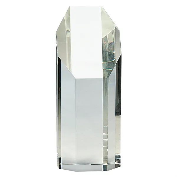 Clear Crystal Octagon Tower Custom Awards - Clear Crystal Octagon Tower Custom Awards - Image 1 of 1