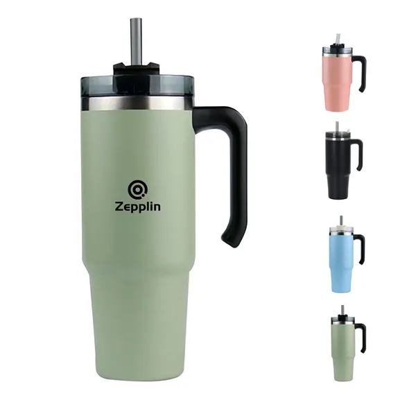 30oz Insulated Coffee Tumbler Mug with Handle - 30oz Insulated Coffee Tumbler Mug with Handle - Image 0 of 0