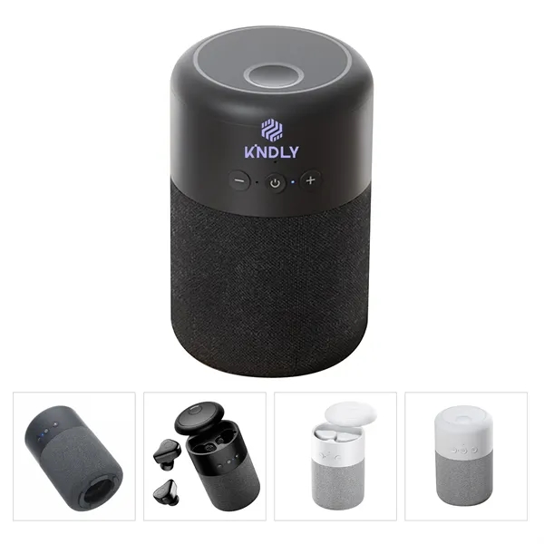 Mini Small Bluetooth Speaker With Earbuds 2 In 1